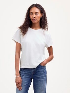 Madewell - The Perfect Crewneck Tee in Allday Jersey